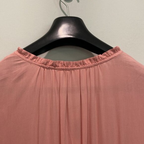 OLD NAVY Waist-Defined Crinkle-Chiffon Ruffle-Sleeve Dress  XXL tall - Picture 8 of 14